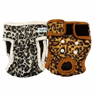Leopard Print Small dog Diaper Covers